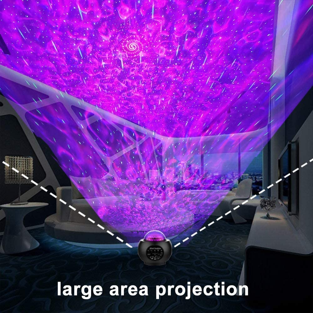 LED Water Ripple and Laser Projector with Bluetooth Wireless Speaker