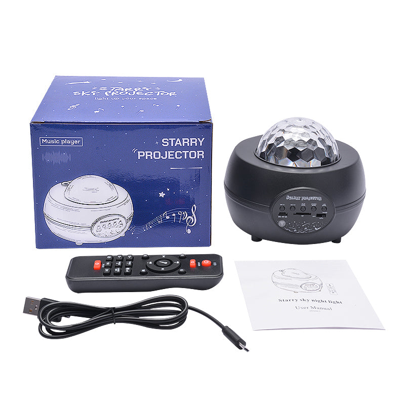 LED Water Ripple and Laser Projector with Bluetooth Wireless Speaker